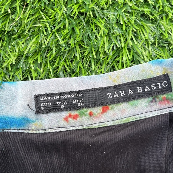 ZARA Basic Tropical Print Skirt size 5 juniors - Picture 8 of 12
